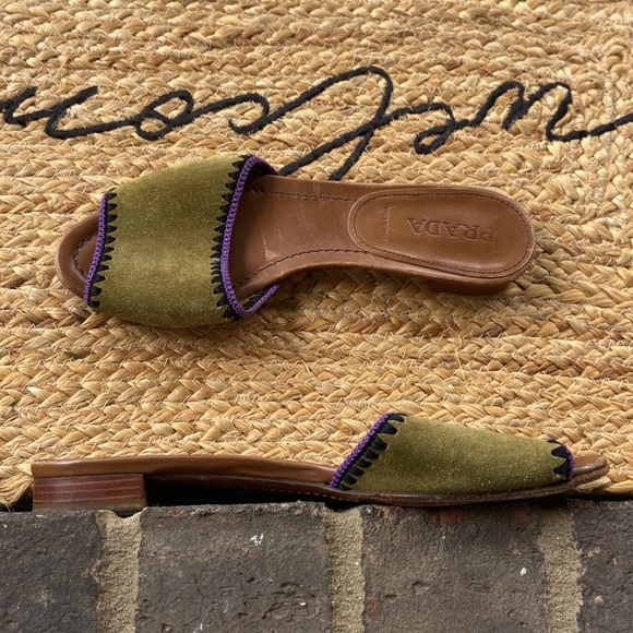 Prada Green Sandals - Picture 5 of 9